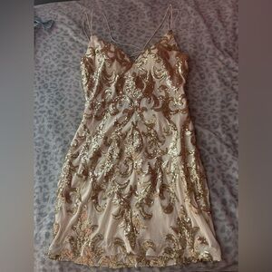 White and Gold Dress